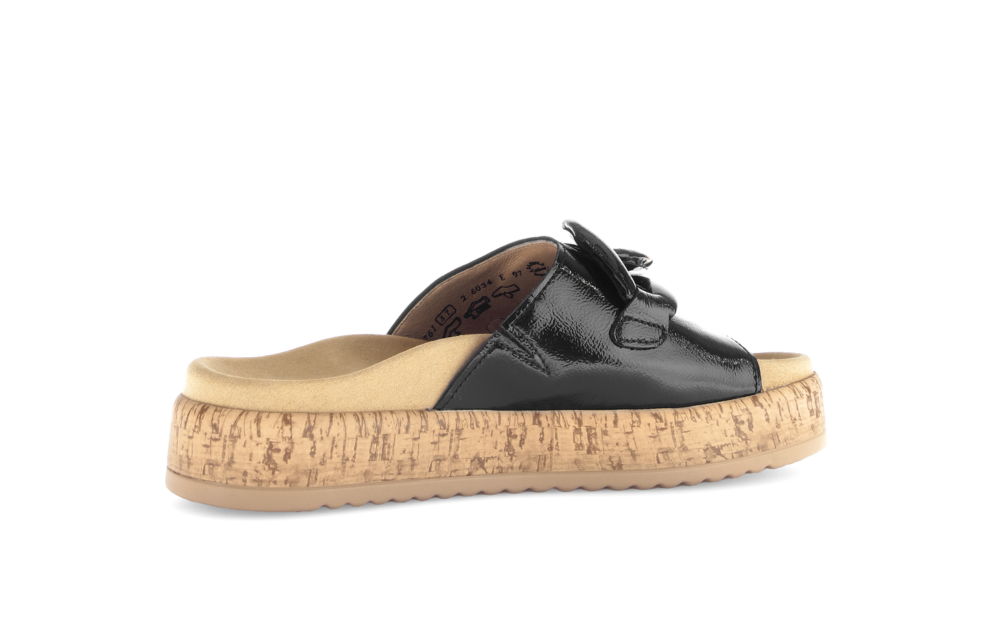 Gabor 63.761.97 Black Slip On Sandals