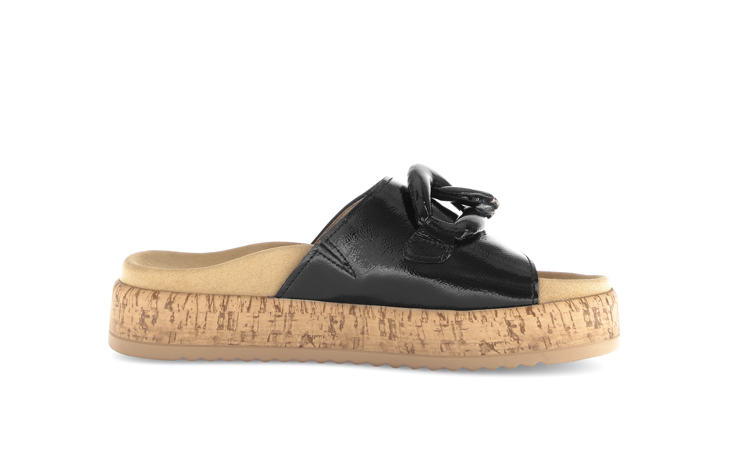 Gabor 63.761.97 Black Slip On Sandals