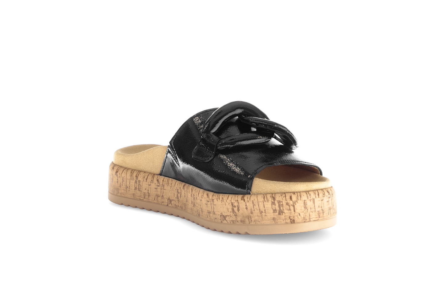 Gabor 63.761.97 Black Slip On Sandals