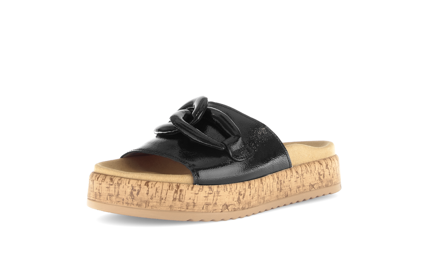Gabor 63.761.97 Black Slip On Sandals