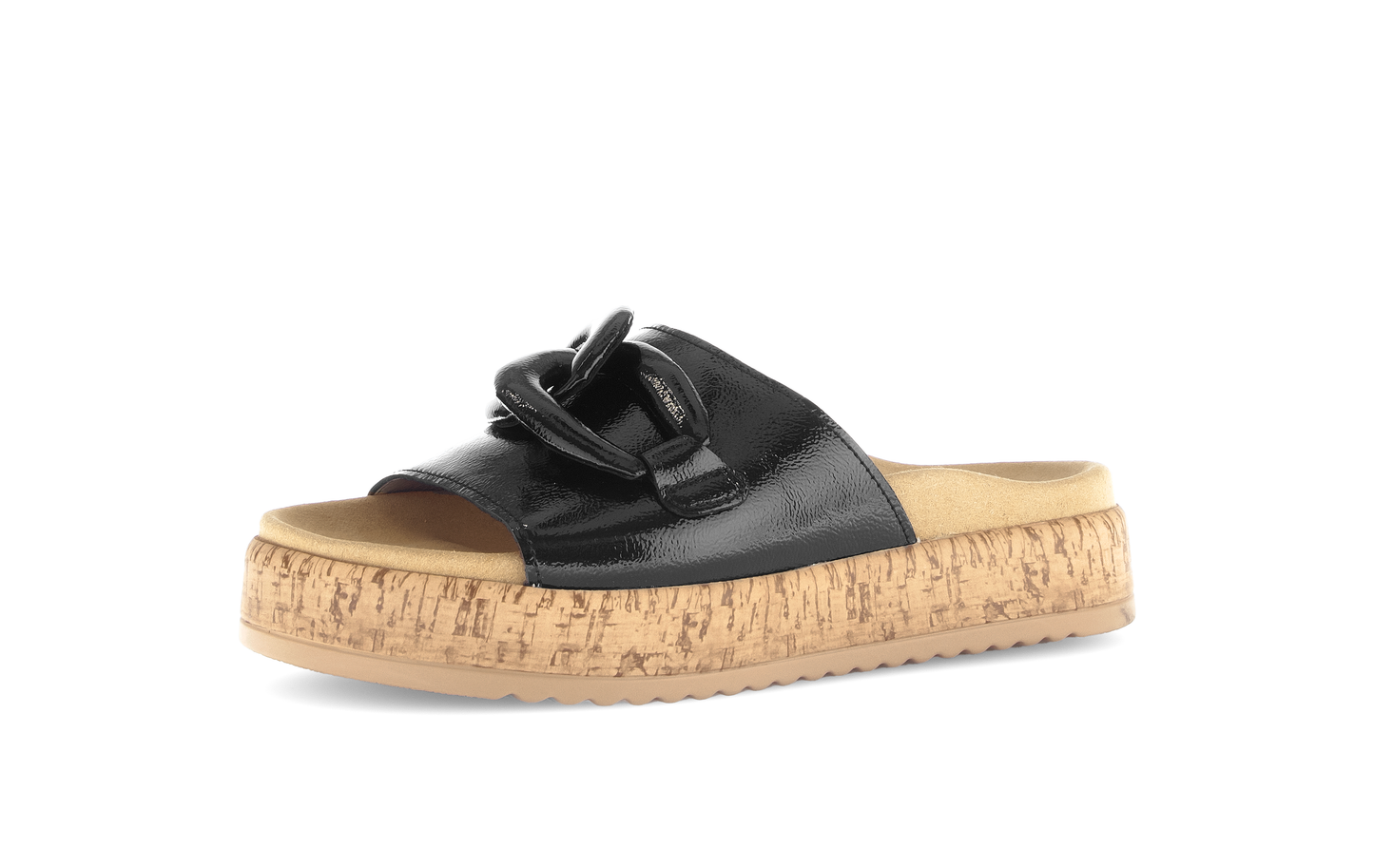 Gabor 63.761.97 Black Slip On Sandals