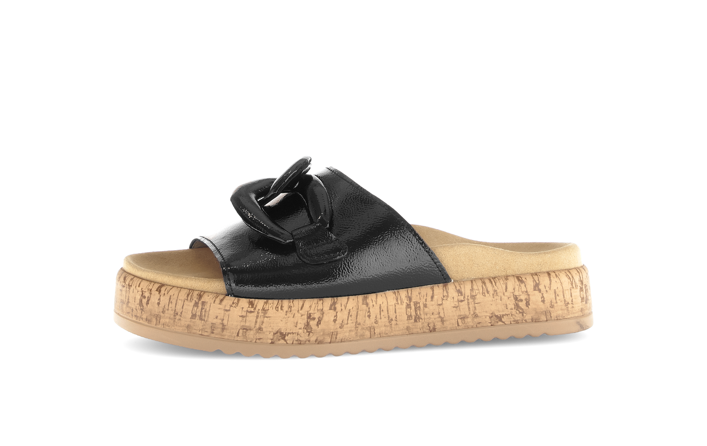 Gabor 63.761.97 Black Slip On Sandals