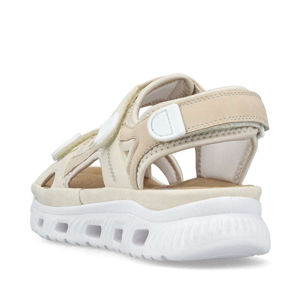 Rieker 64074-60 Beige Velcro Sandals