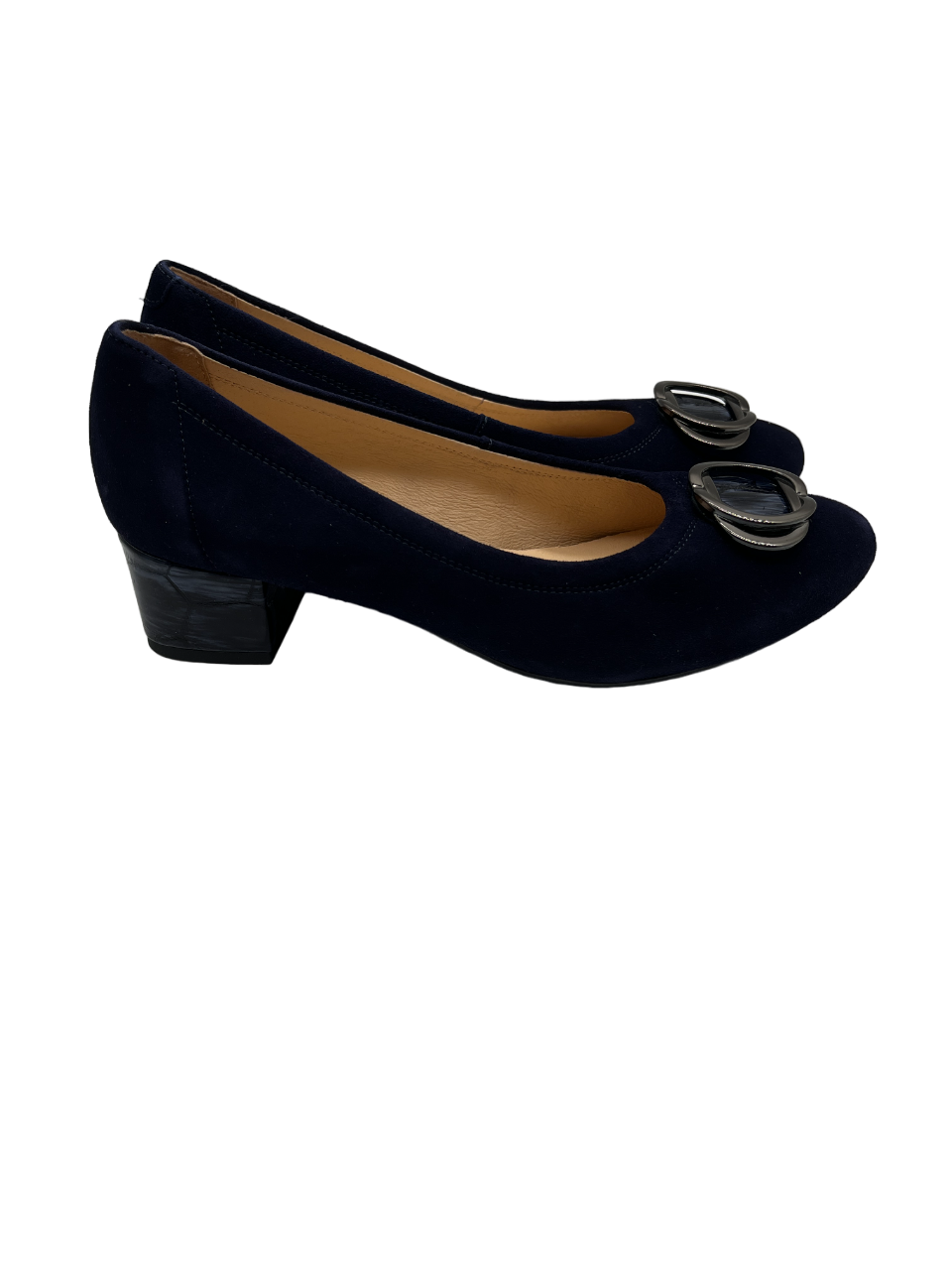 Bioeco by Arka 6415 1217+2307+1290 Navy Suede Block Heels - H Fitting