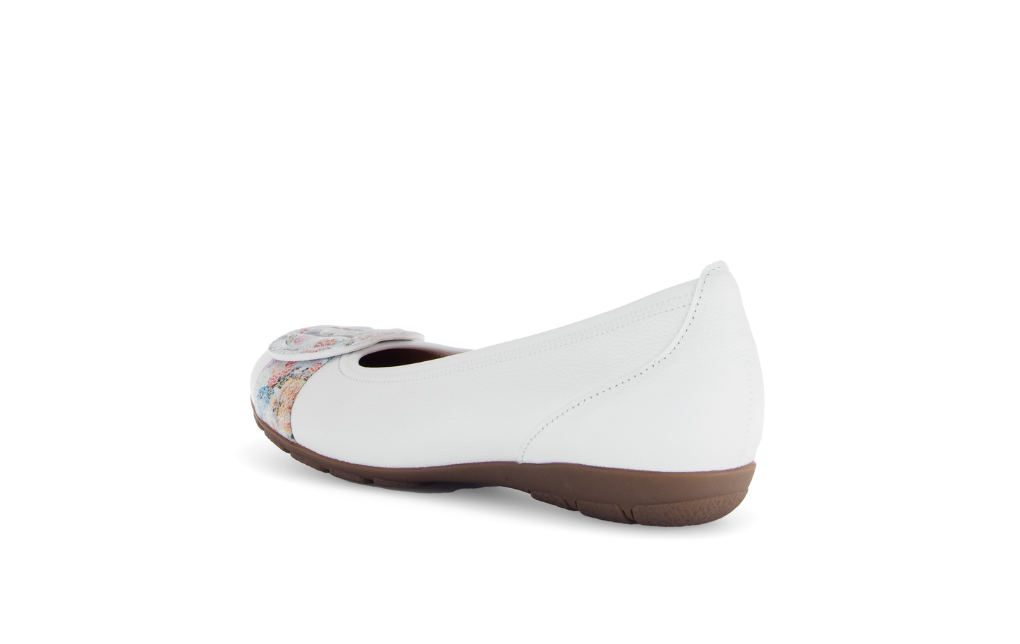 Gabor 64.163.31 Flower Pastel White Multi Slip On Pumps