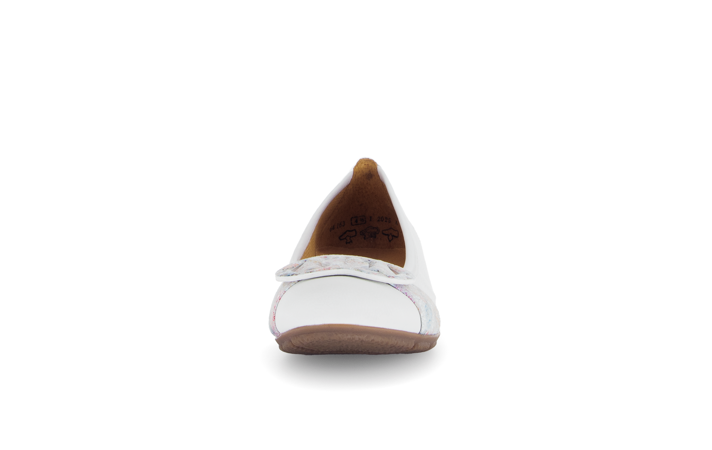Gabor 64.163.31 Flower Pastel White Multi Slip On Pumps