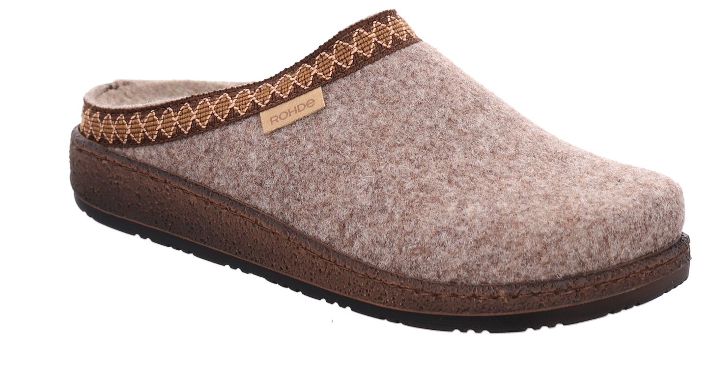Rohde 6425 17 Linen Grey G Fit Slippers - PET