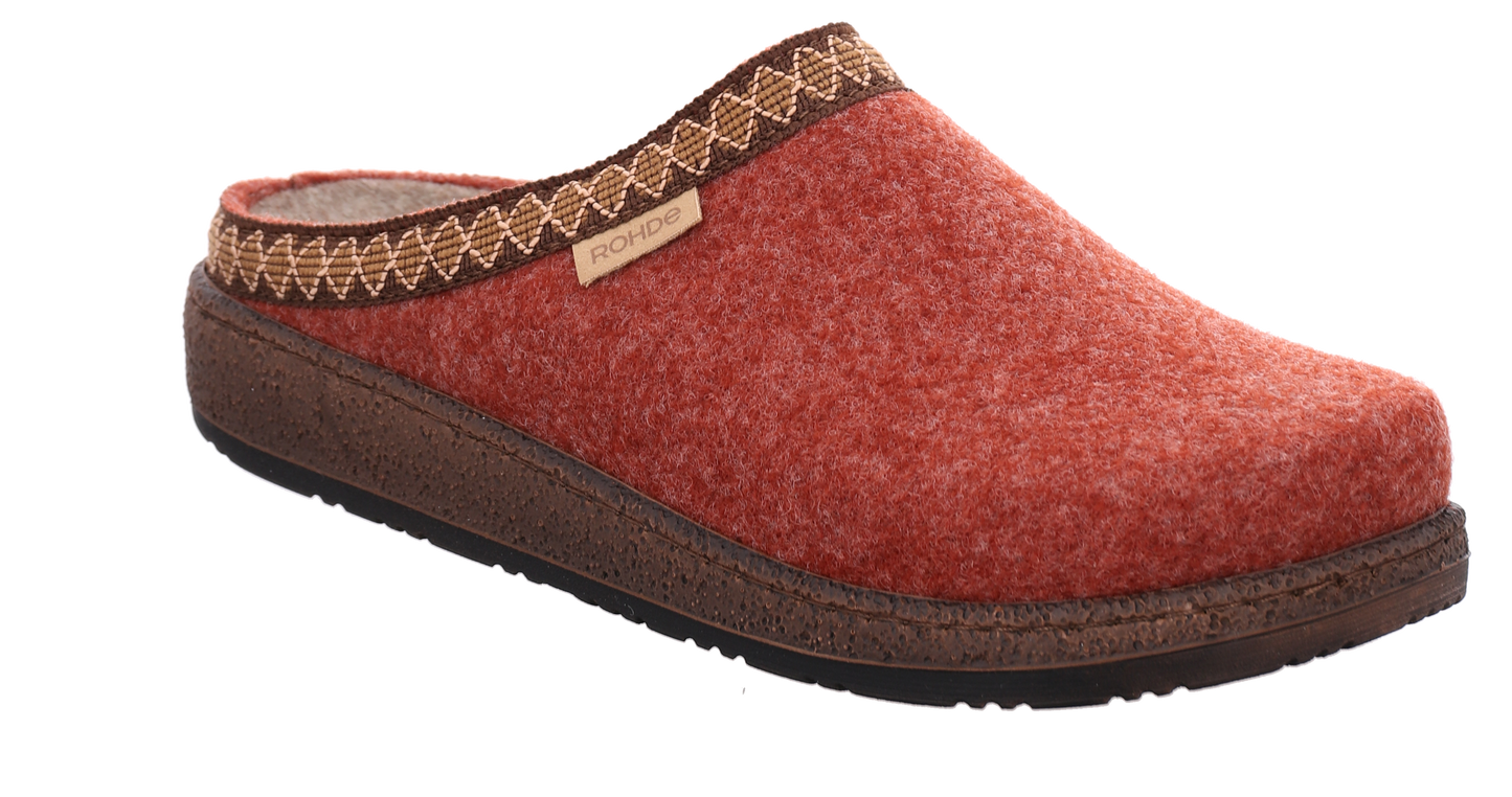 Rohde 6425 48 Wine Red G Fit Slippers - PET