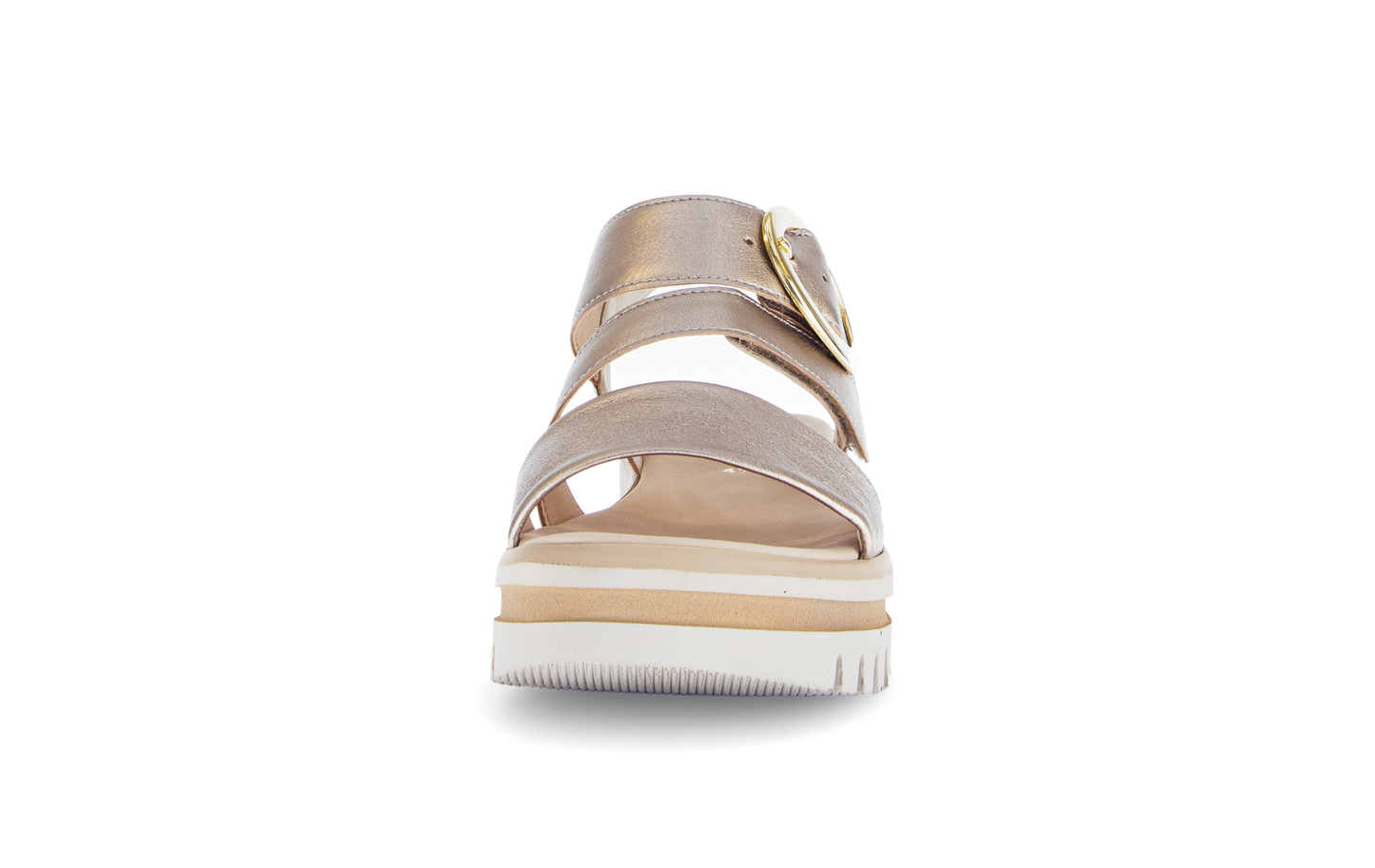 Gabor 64.627.62 Gold Velcro Sandals with Slingback Strap