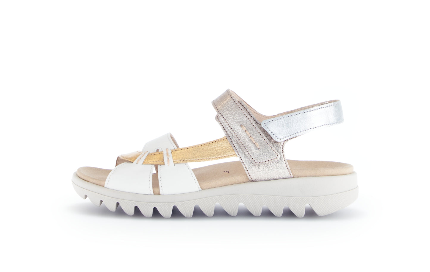 Gabor 64.813.63 Gold Combi Velcro Sandals