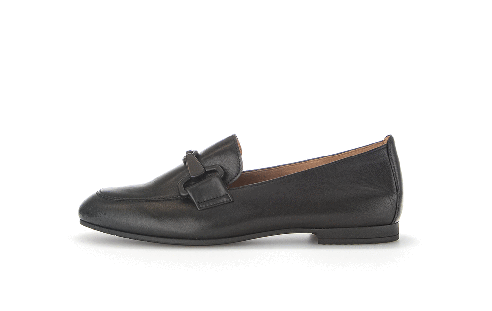 Gabor 65.211.27 Black Slip On Loafers