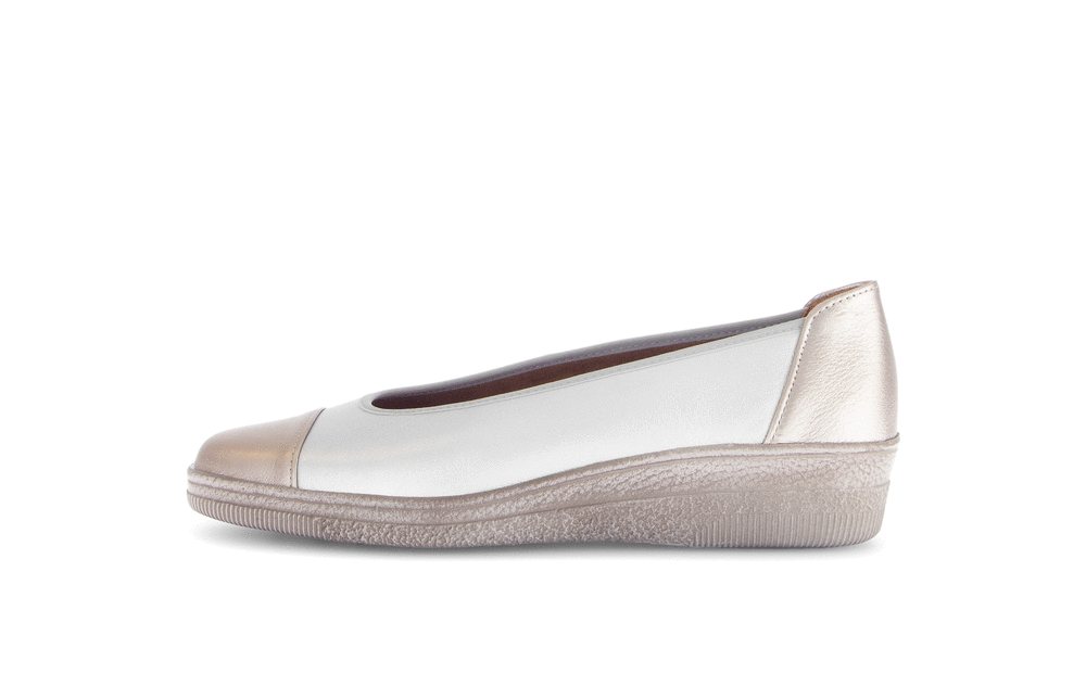 Gabor Comfort 66.042.80 Silver/Gold Slip On Shoes