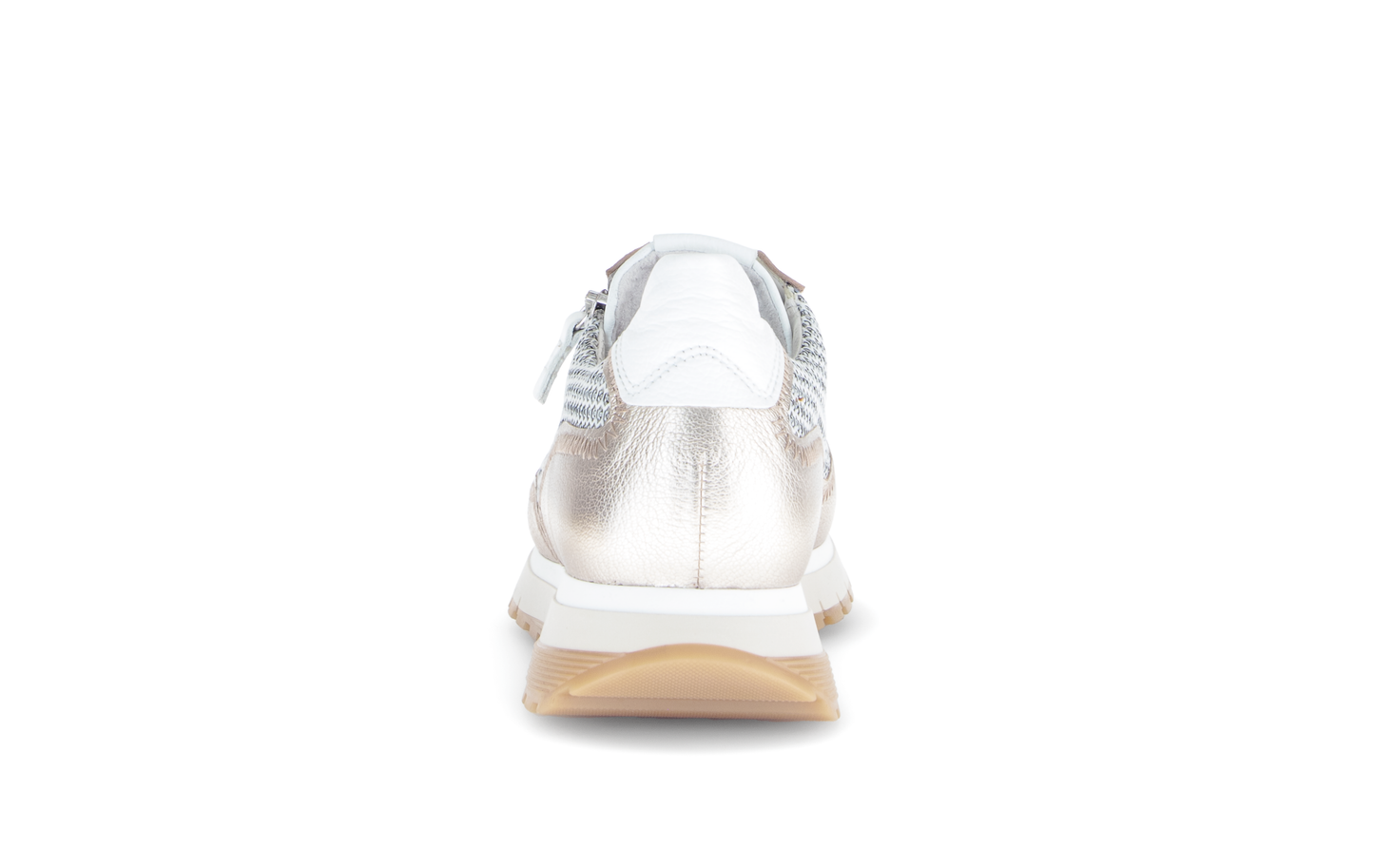 Gabor Comfort 66.379.62 Off White & Gold Mesh H Fit Sneakers