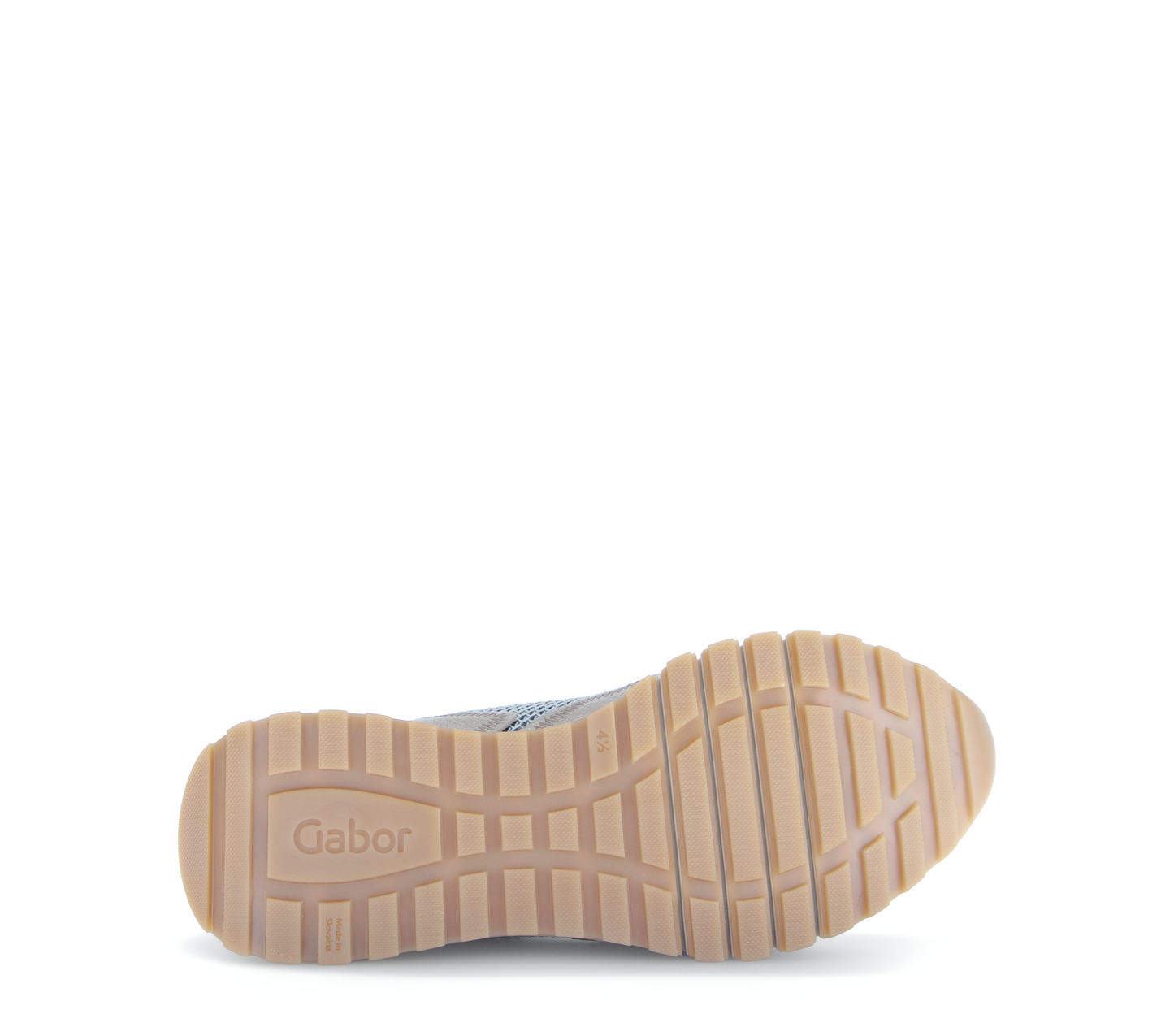 Gabor Comfort 66.379.62 Off White & Gold Mesh H Fit Sneakers