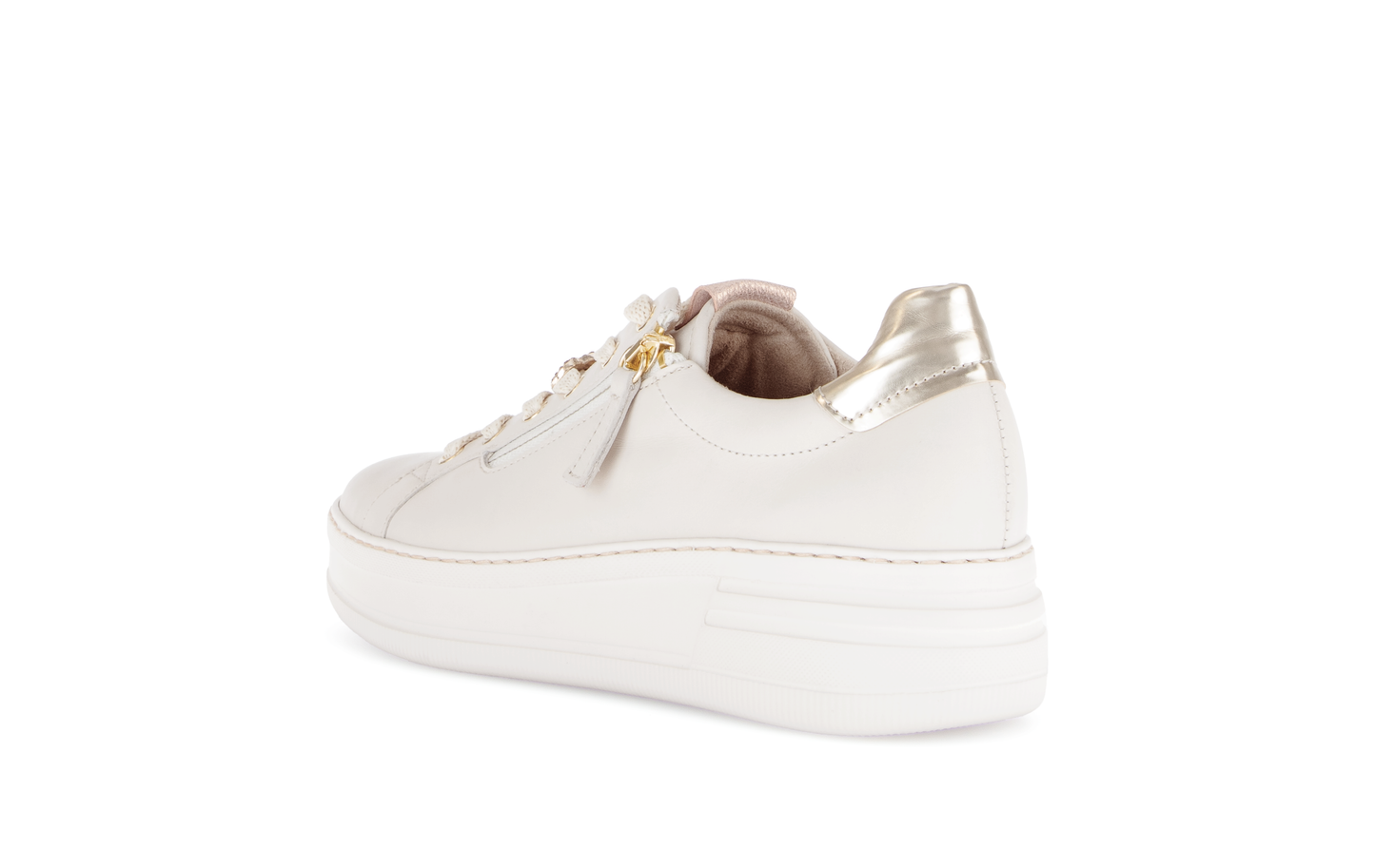Gabor Comfort 66.396.53 G Fit Ivory, Sun & Rose Combi Sneakers with Sparkle Heart