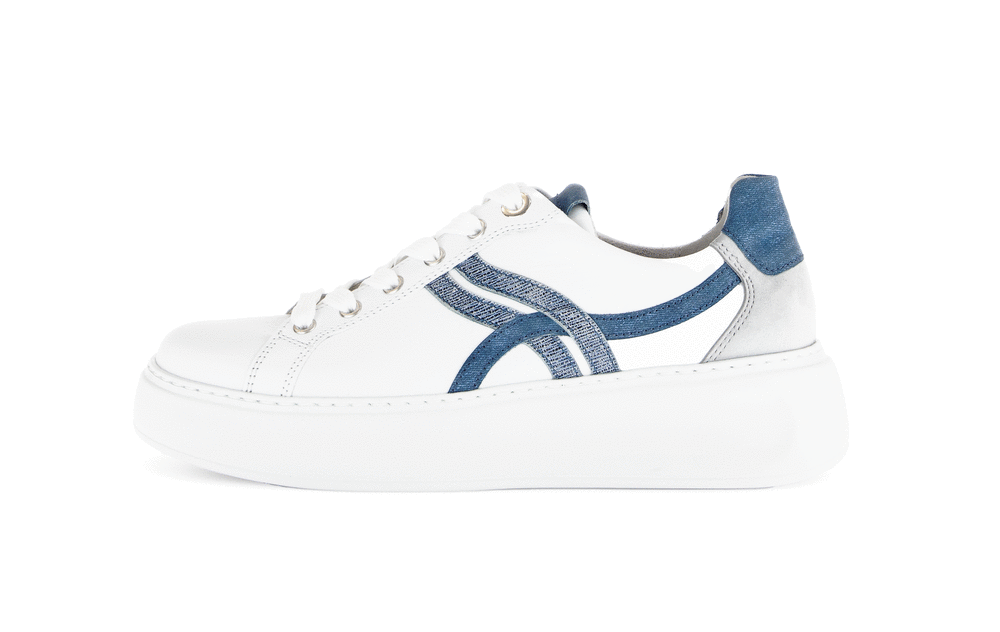 Gabor Comfort 66.486.56 G Fit White & Blue Combi Sneakers