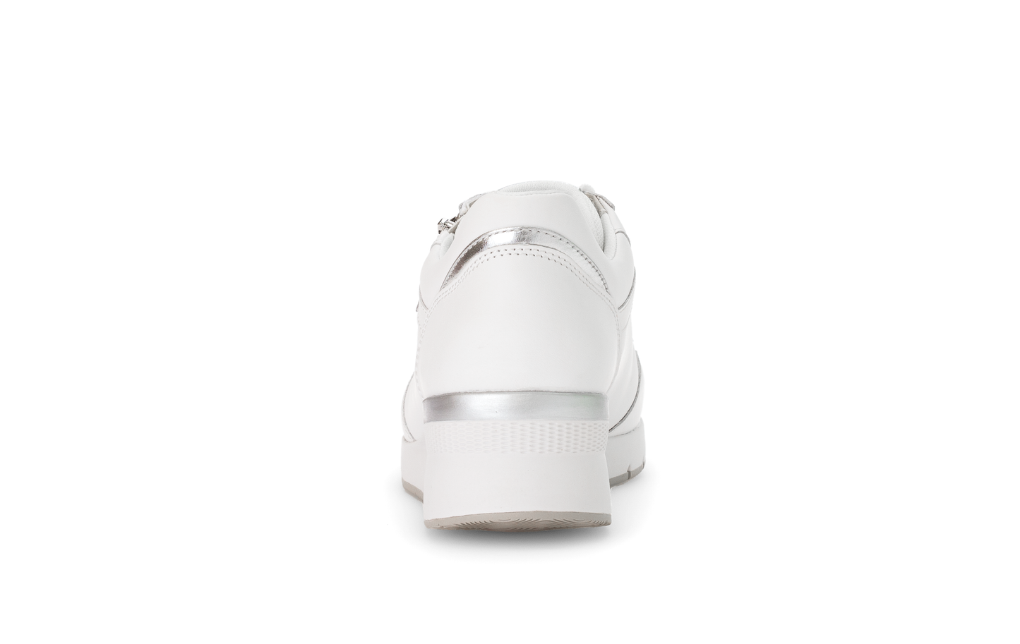 Gabor Comfort 66.508.50 G Fit White & Silver Sneakers with Zip