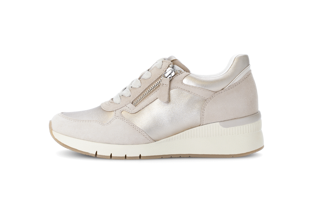 Gabor Comfort 66.508.82 G Fit Gold Combi Sneakers with Zip