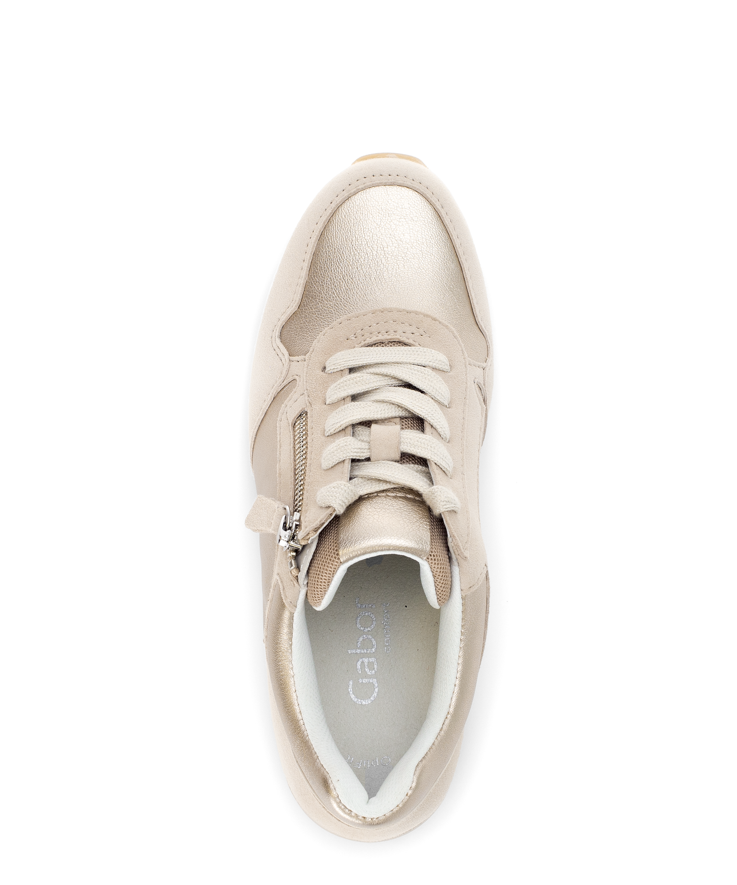 Gabor Comfort 66.508.82 G Fit Gold Combi Sneakers with Zip