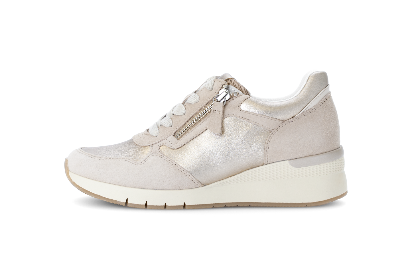 Gabor Comfort 66.508.82 G Fit Gold Combi Sneakers with Zip
