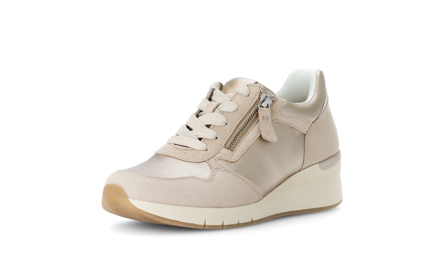 Gabor Comfort 66.508.82 G Fit Gold Combi Sneakers with Zip