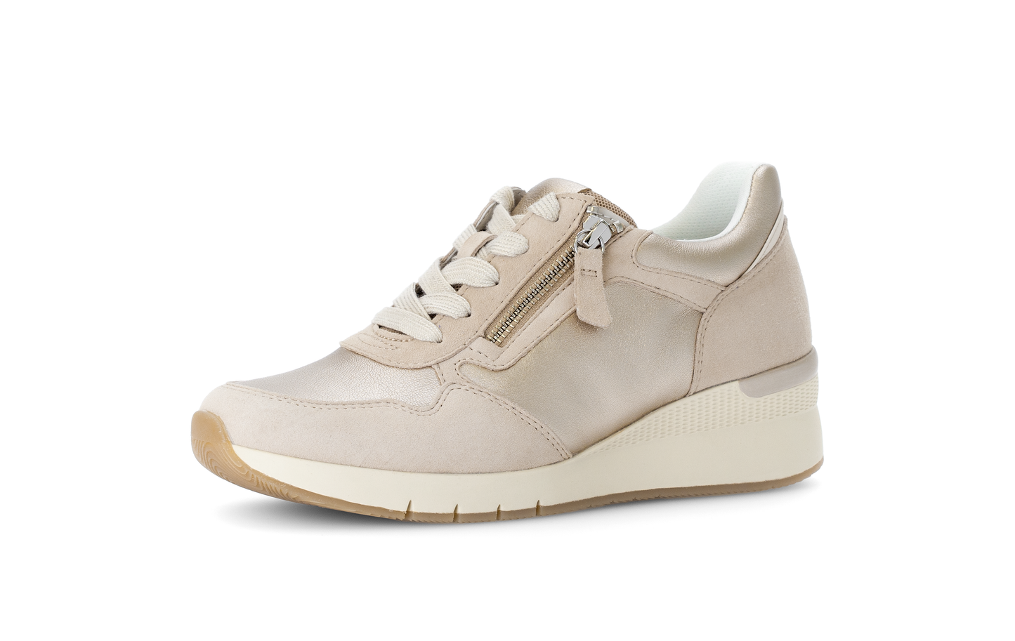 Gabor Comfort 66.508.82 G Fit Gold Combi Sneakers with Zip