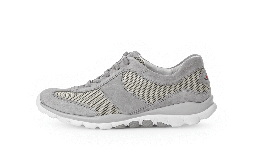 Gabor Rollingsoft 66.966.39 Low Top Grey & Gold Trainers
