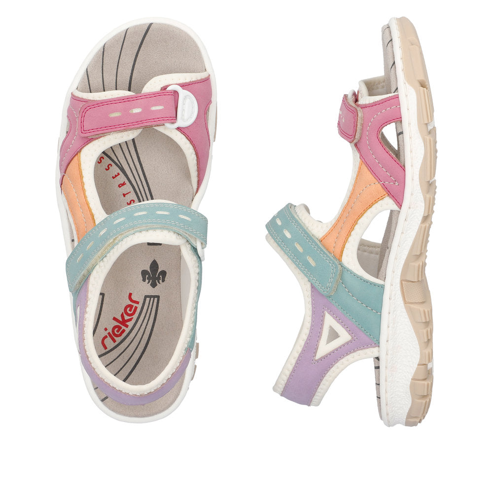 Rieker 68866-92 Multi Velcro Sandals