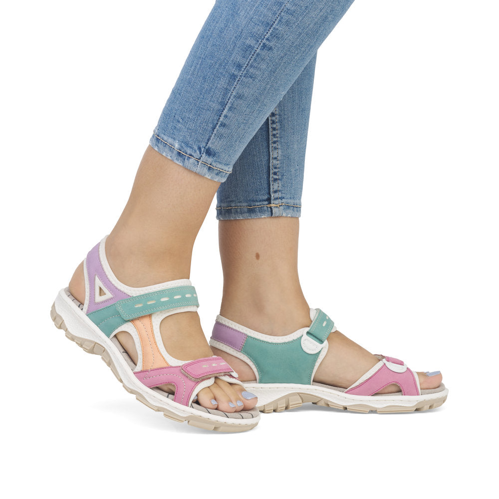 Rieker 68866-92 Multi Velcro Sandals