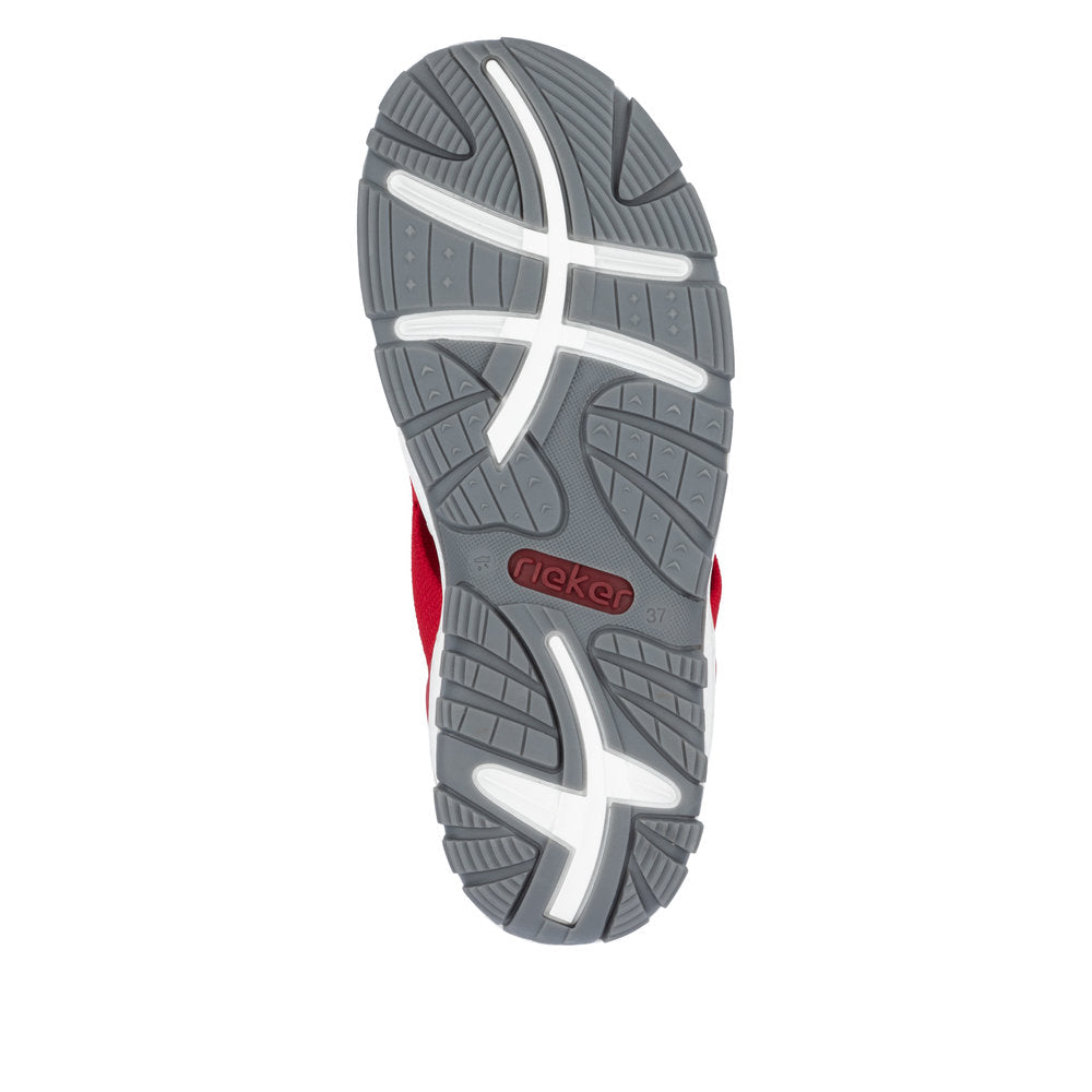 Rieker 68895-33 Red Sandals with Slingback Strap
