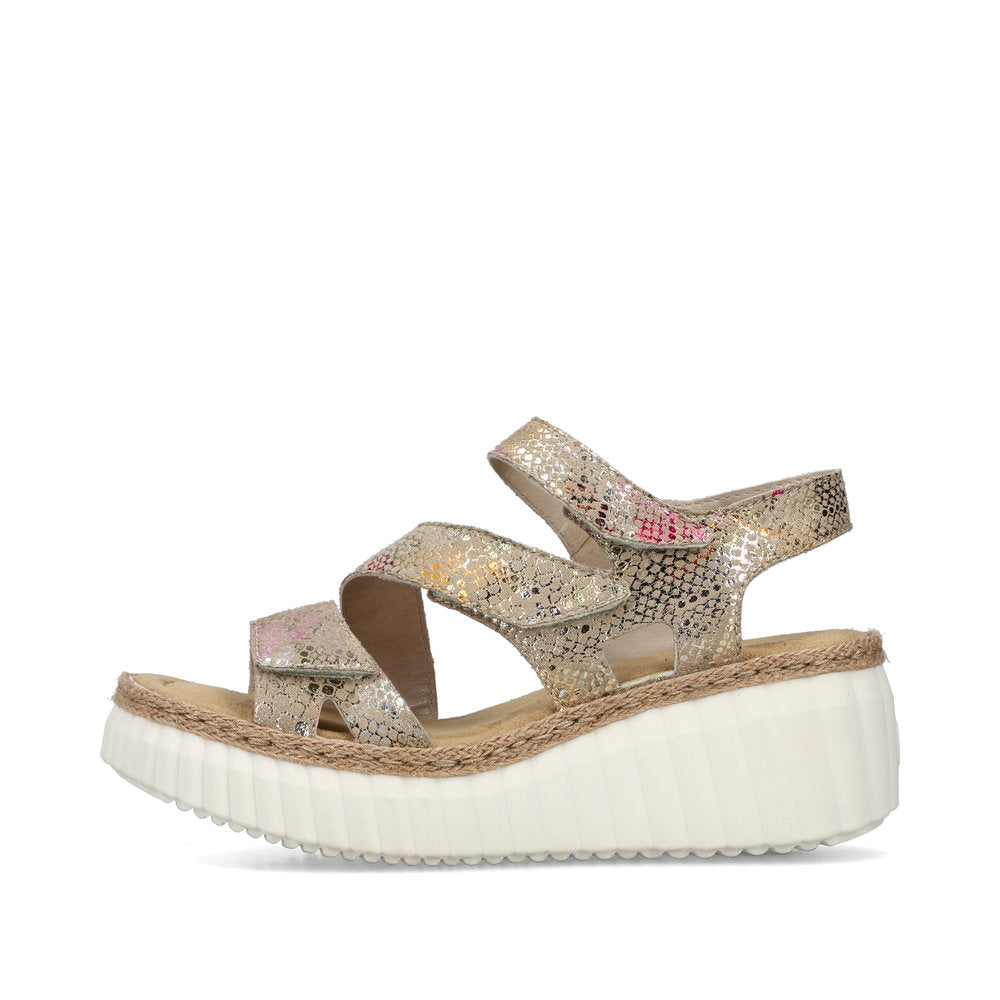 Rieker 69157-90 Multi Velcro Slingback Sandals