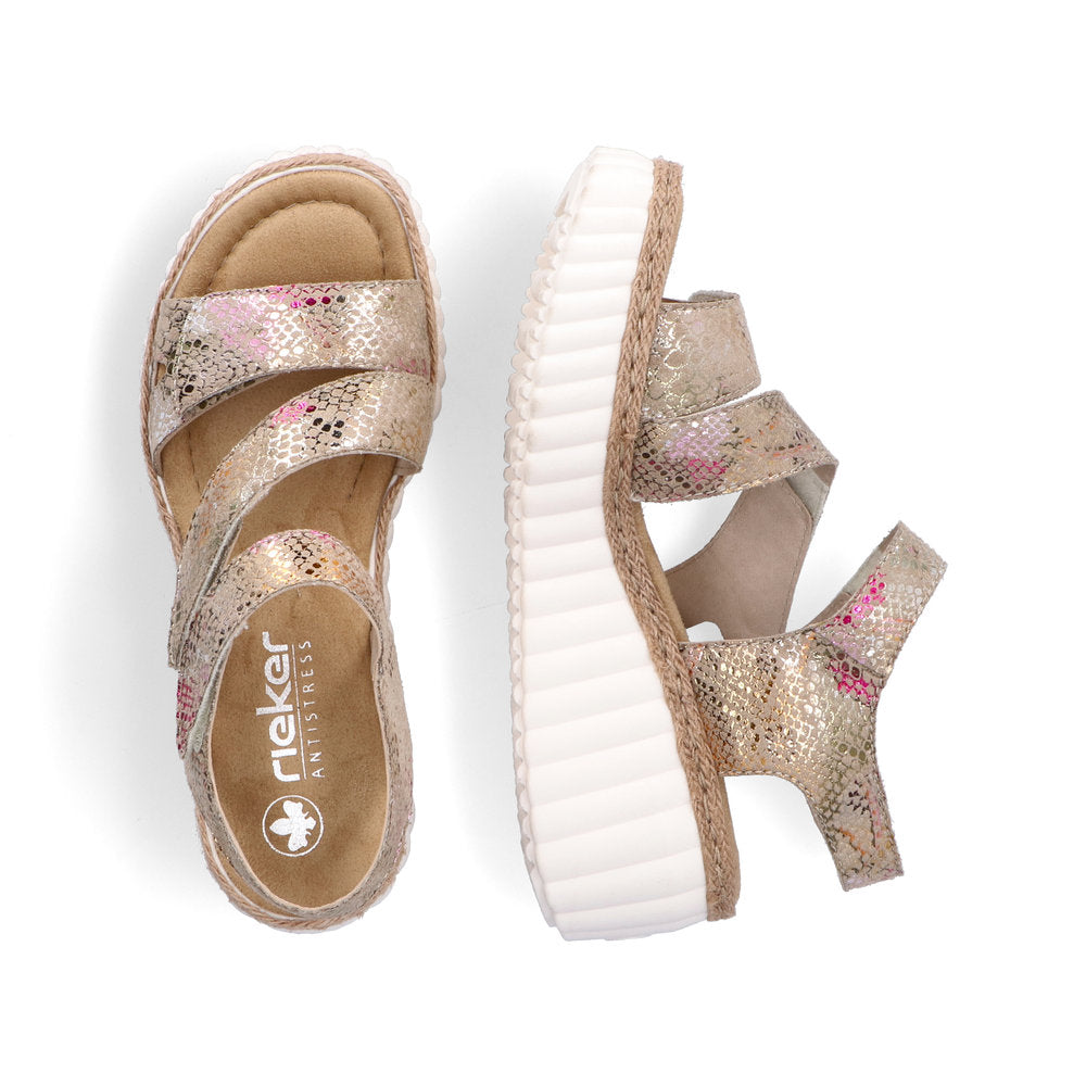 Rieker 69157-90 Multi Velcro Slingback Sandals