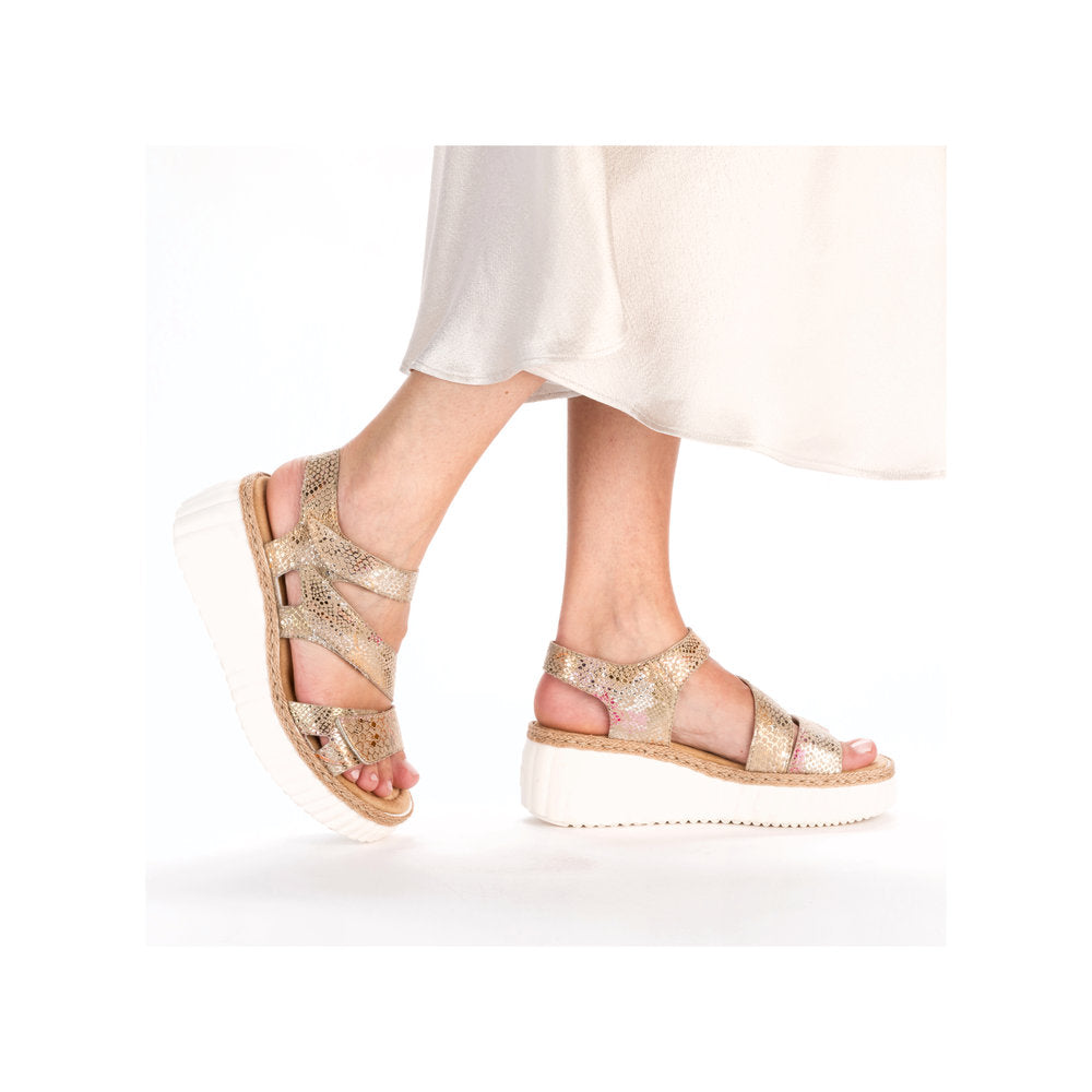 Rieker 69157-90 Multi Velcro Slingback Sandals