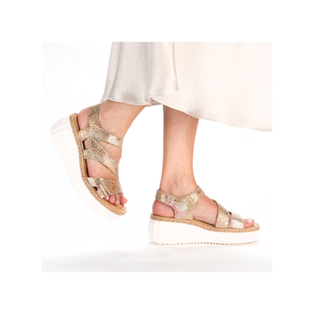 Rieker 69157-90 Multi Velcro Slingback Sandals
