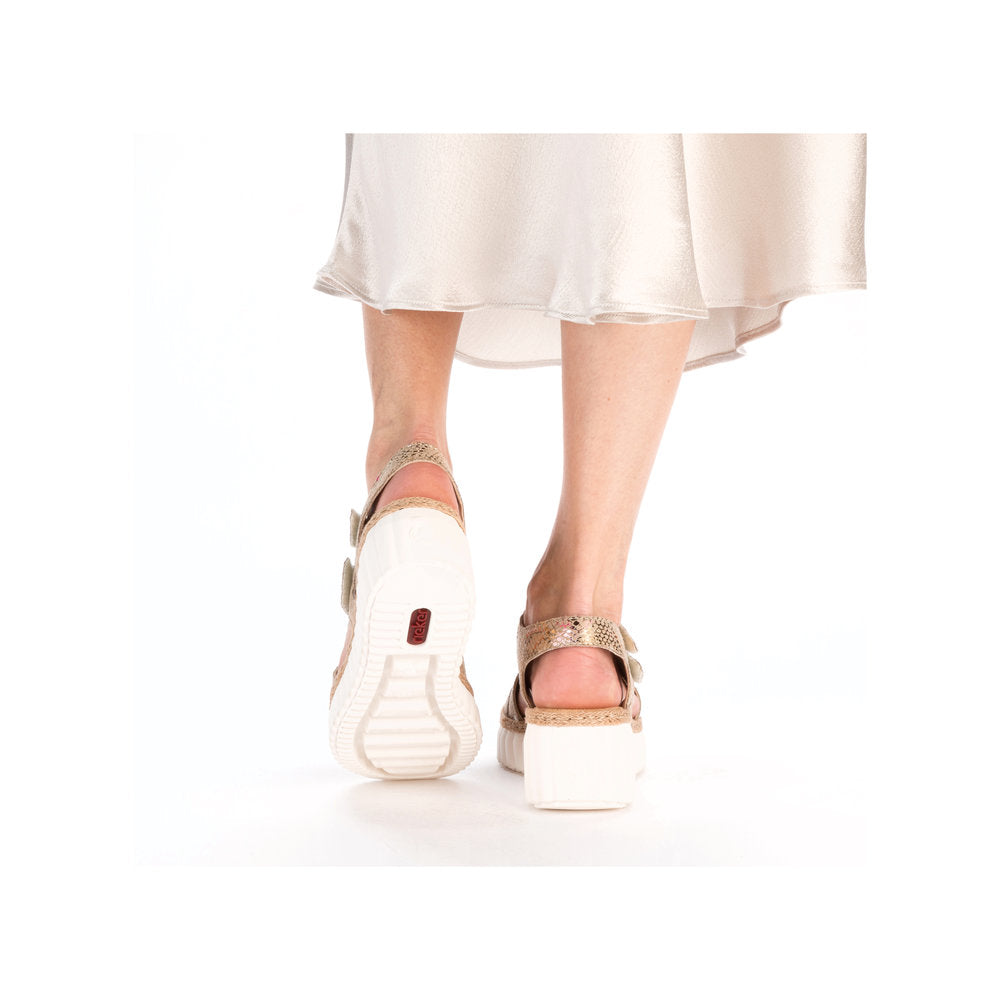 Rieker 69157-90 Multi Velcro Slingback Sandals