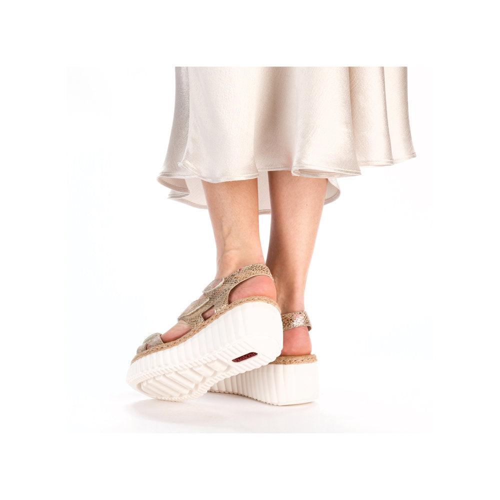 Rieker 69157-90 Multi Velcro Slingback Sandals