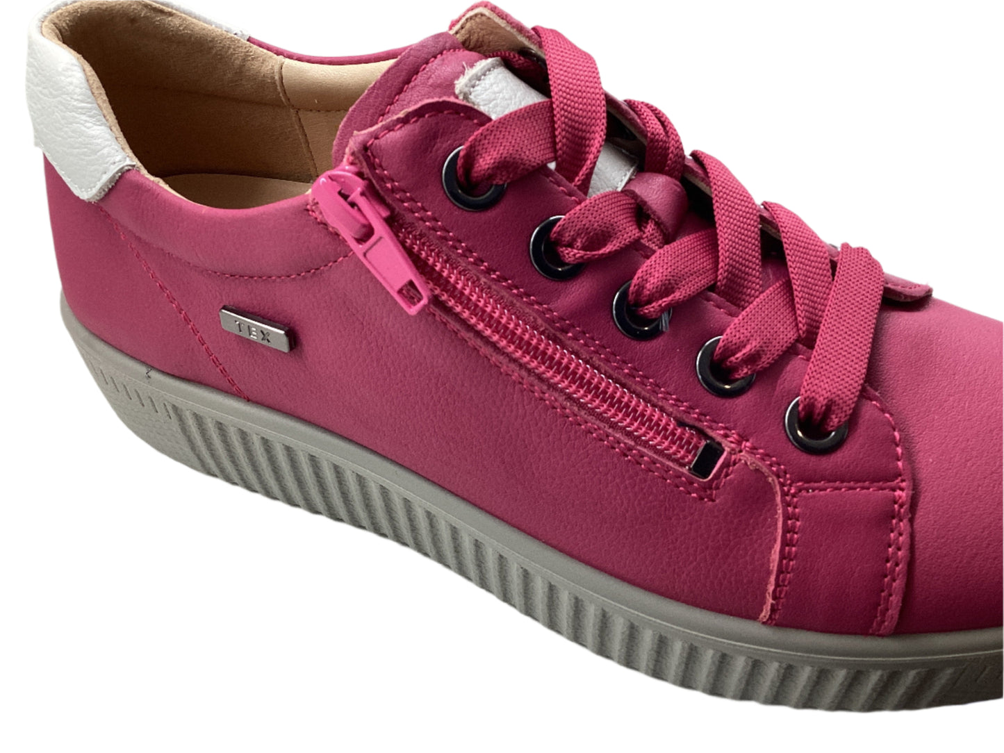 G Comfort P-912 Fuchsia Pink Tex Sneakers with Zip