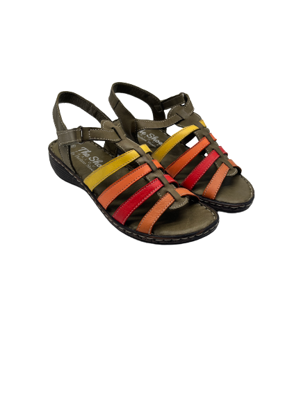The Shoe Parlour by Phelans Shoes 700-16 Khaki Multi Sandals
