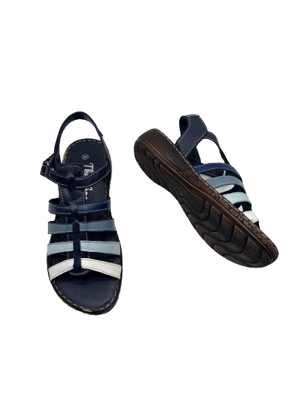 The Shoe Parlour by Phelans Shoes 700-16 Navy Multi Sandals