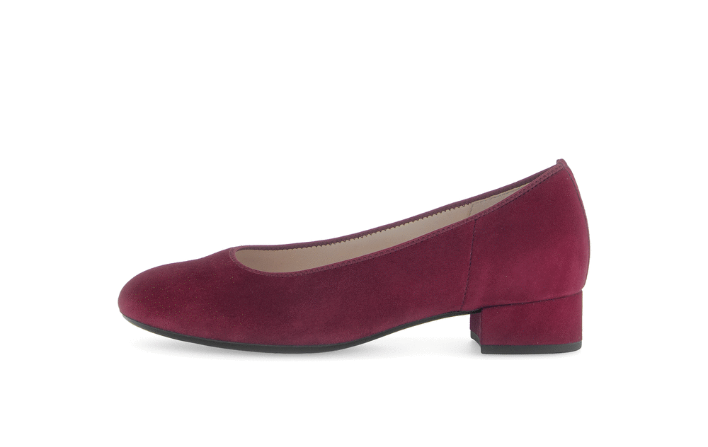 Gabor 71.421.15 Bordeaux Burgundy Slip On Block Heels