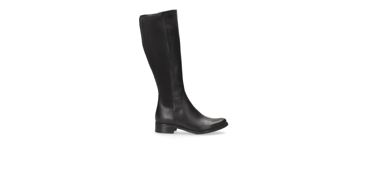 Bioeco by Arka 7152 0308+0733 Black Leather Knee High Boots
