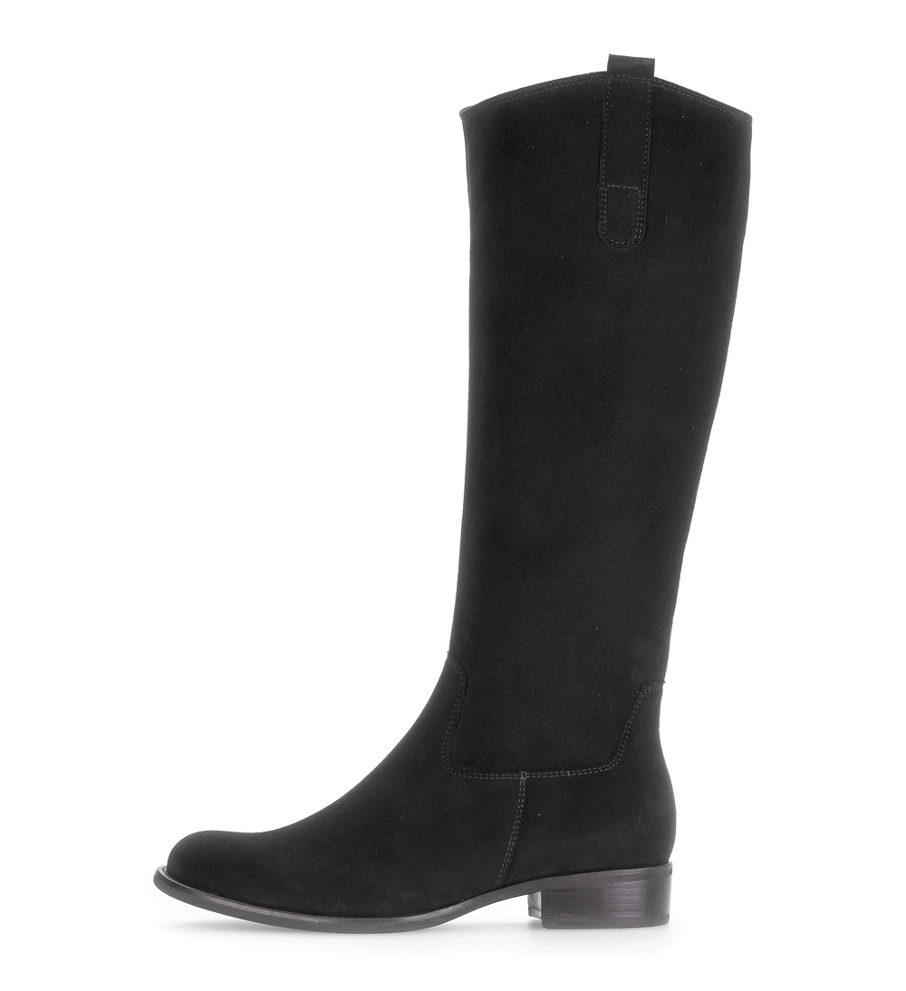 Gabor 71.649.17 Black F Fit Long Boots M Shaft Width