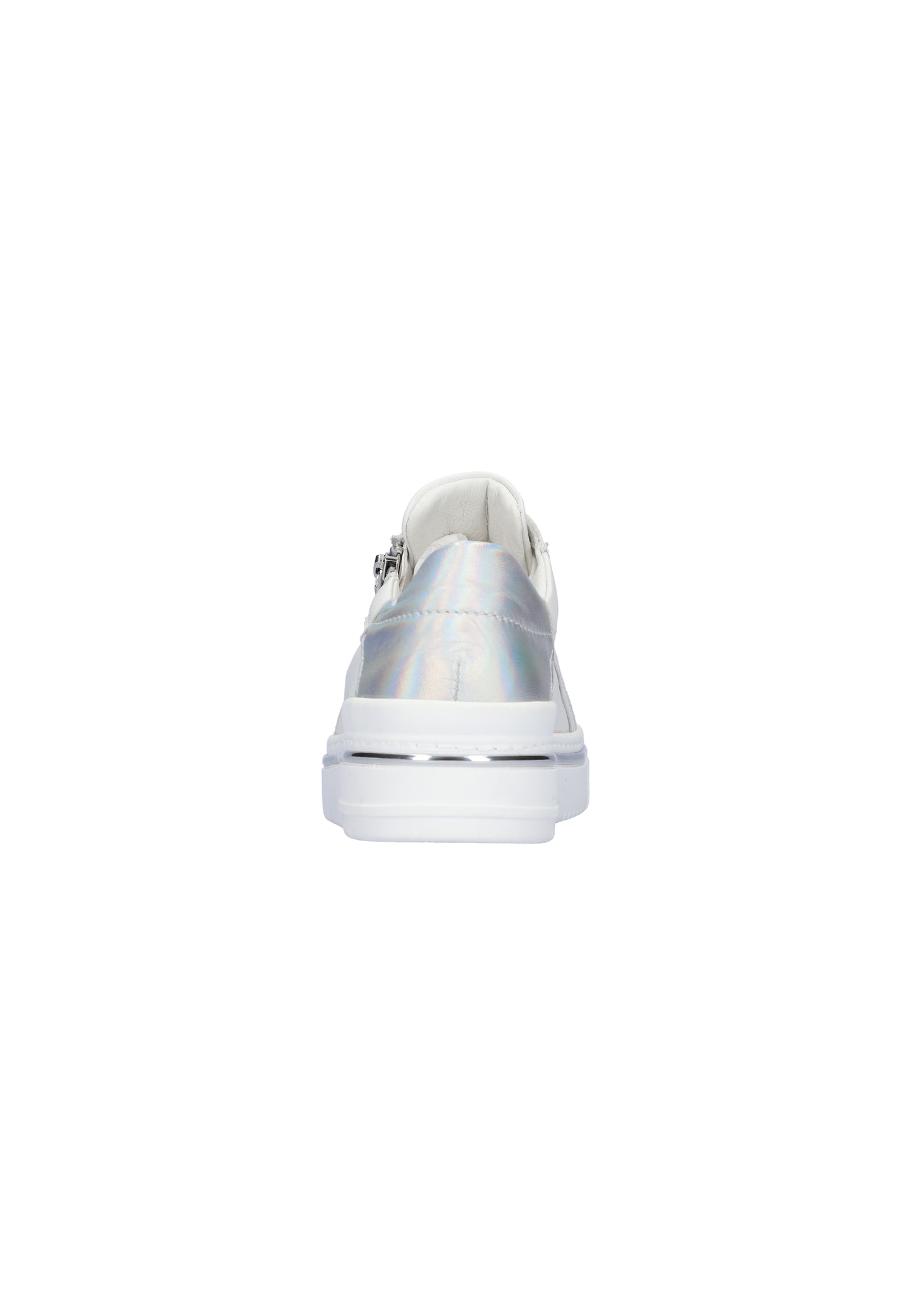 Waldlaufer 717002 201 211 H Fit White Diamond Barrel Trainers with Zip
