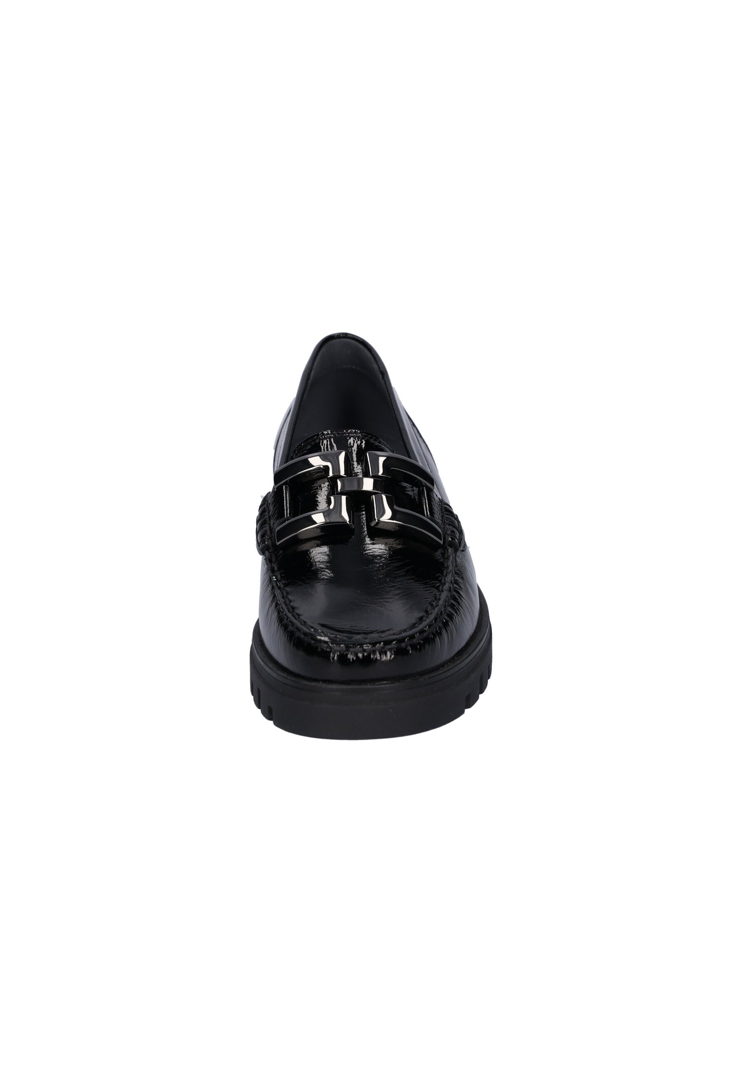 Waldlaufer 723508 143 001 Serena Black Patent Slip On Moccasins