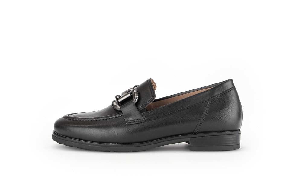 Gabor Comfort 72.422.37 Black G Fit Slip On Loafers