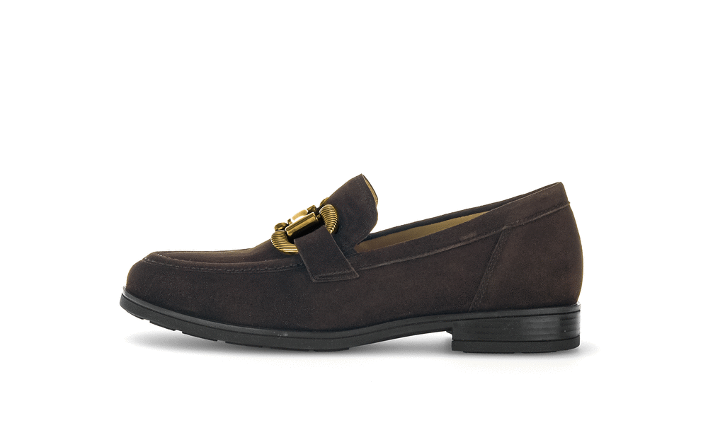 Gabor Comfort 72.422.41 Chocolate Brown G Fit Slip On Loafers