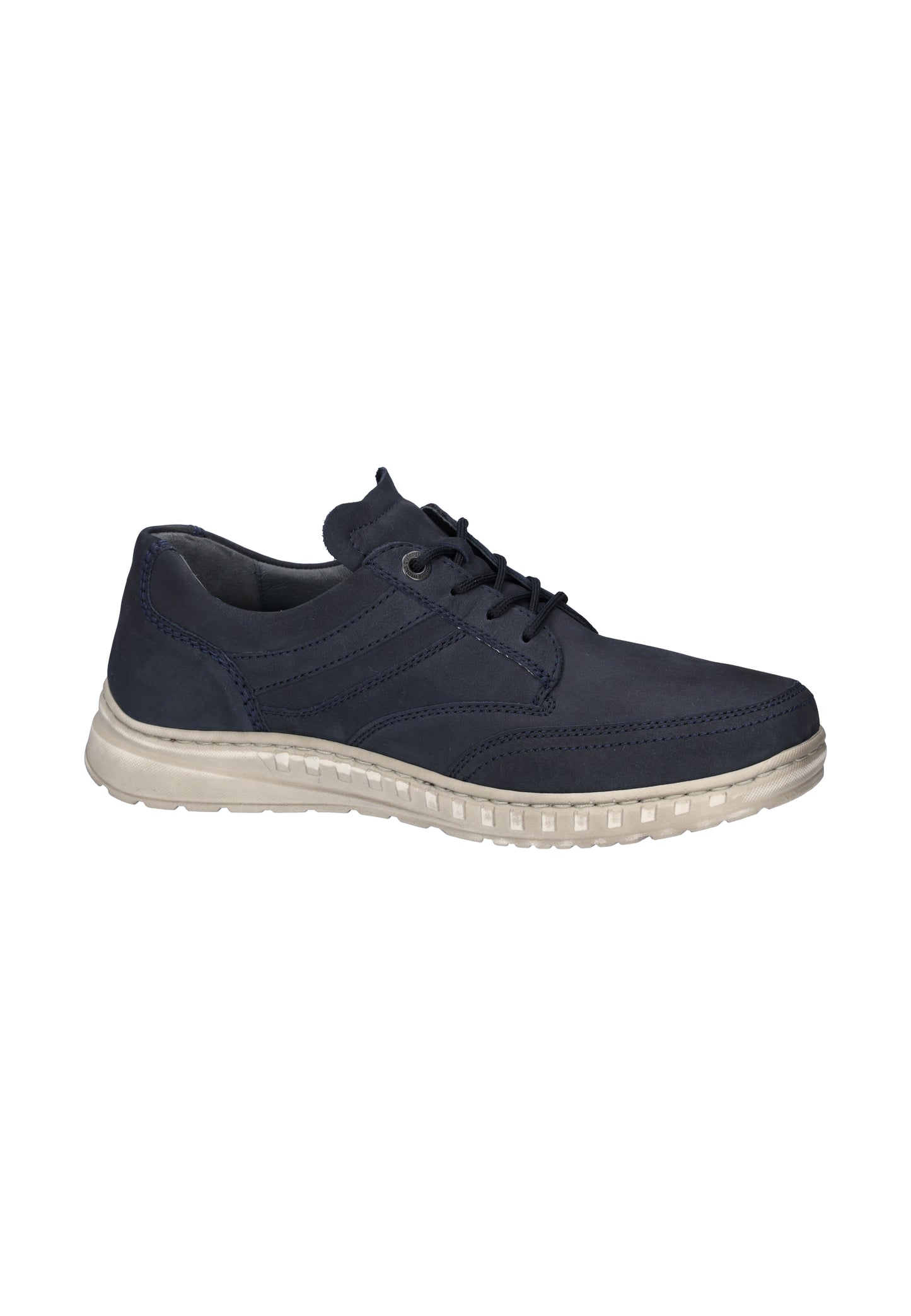 Waldlaufer 727003 191 217 H Fit Navy Nubuck Lace & Zip Shoes