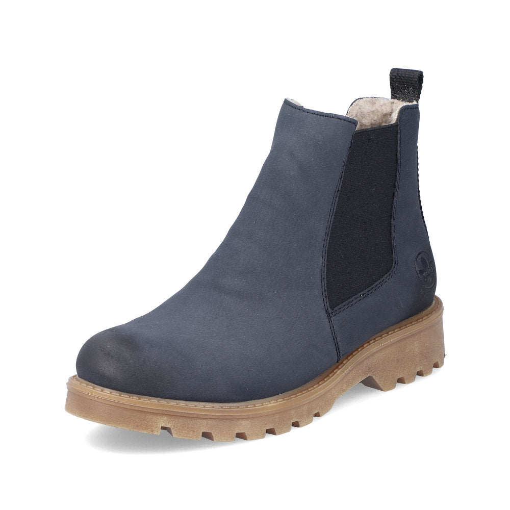Rieker 73250-14 Navy Chelsea Boots