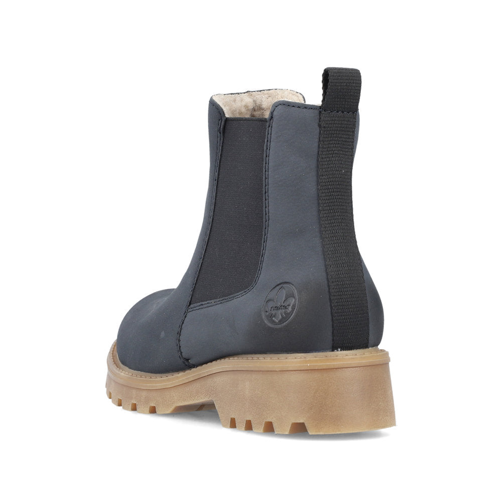 Rieker 73250-14 Navy Chelsea Boots