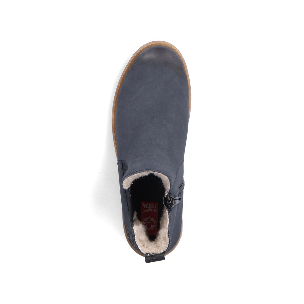 Rieker 73250-14 Navy Chelsea Boots
